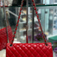 CHANEL Red Classic Double Flap - Large