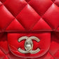 CHANEL Red Classic Double Flap - Large