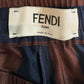 FENDI Coffee/Navy striped set