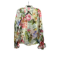 DOLCE & GABBANA Light green/floral blouse:44