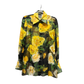 DOLCE & GABBANA Yellow/Green silk blouse: 44