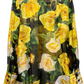 DOLCE & GABBANA Yellow/Green silk blouse: 44