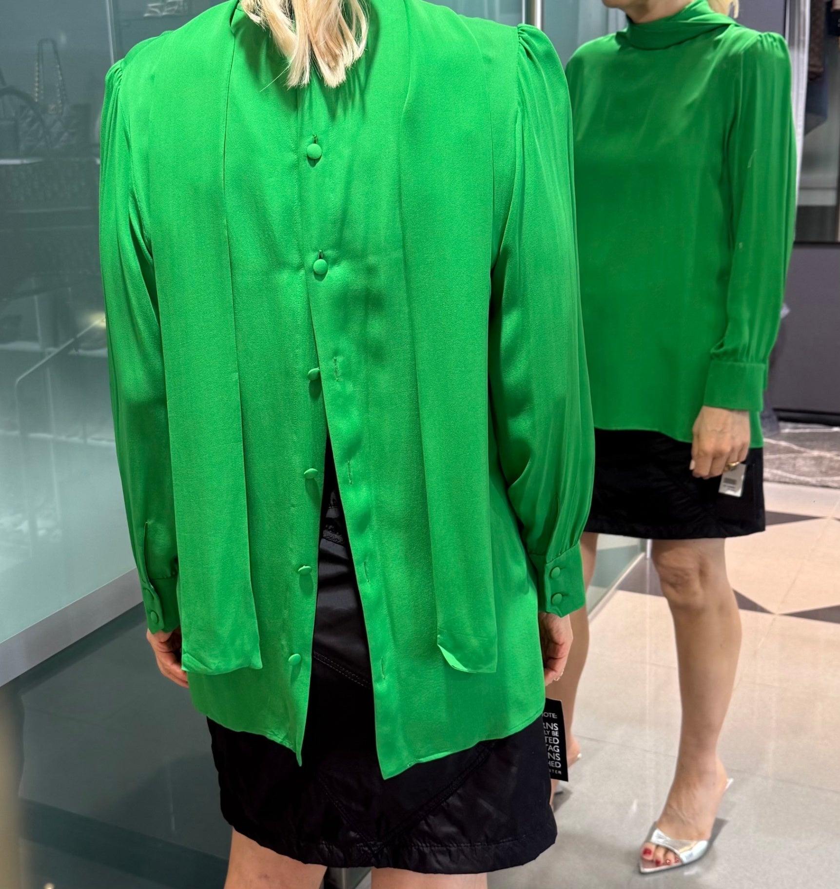GUCCI Green silk shirt size 38