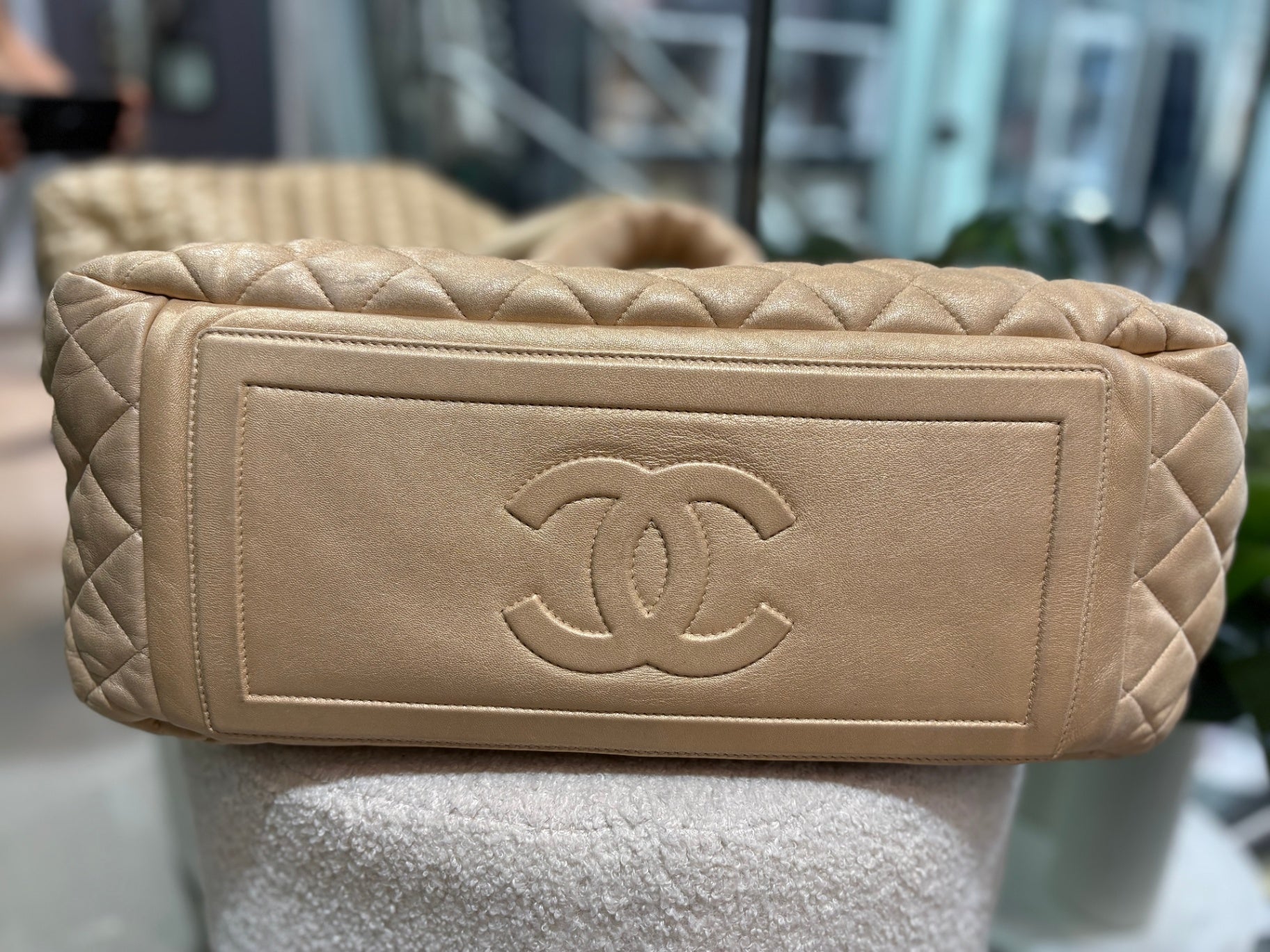 CHANEL Coco Cocoon Bowler Bag - Gold