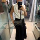 CHANEL Vintage Black Lambskin Mini Flap