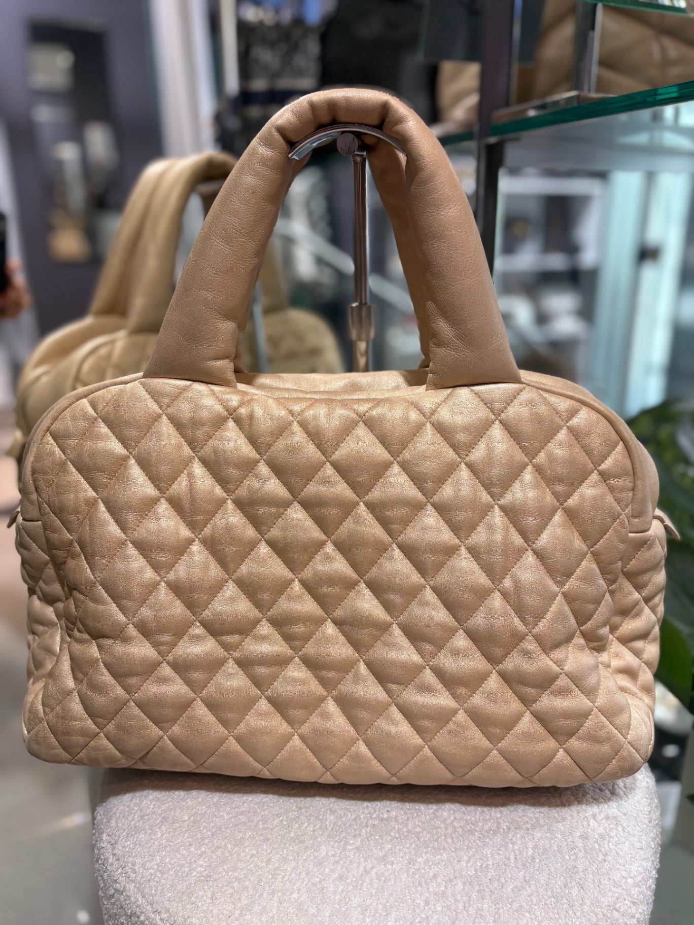 CHANEL Coco Cocoon Bowler Bag - Gold