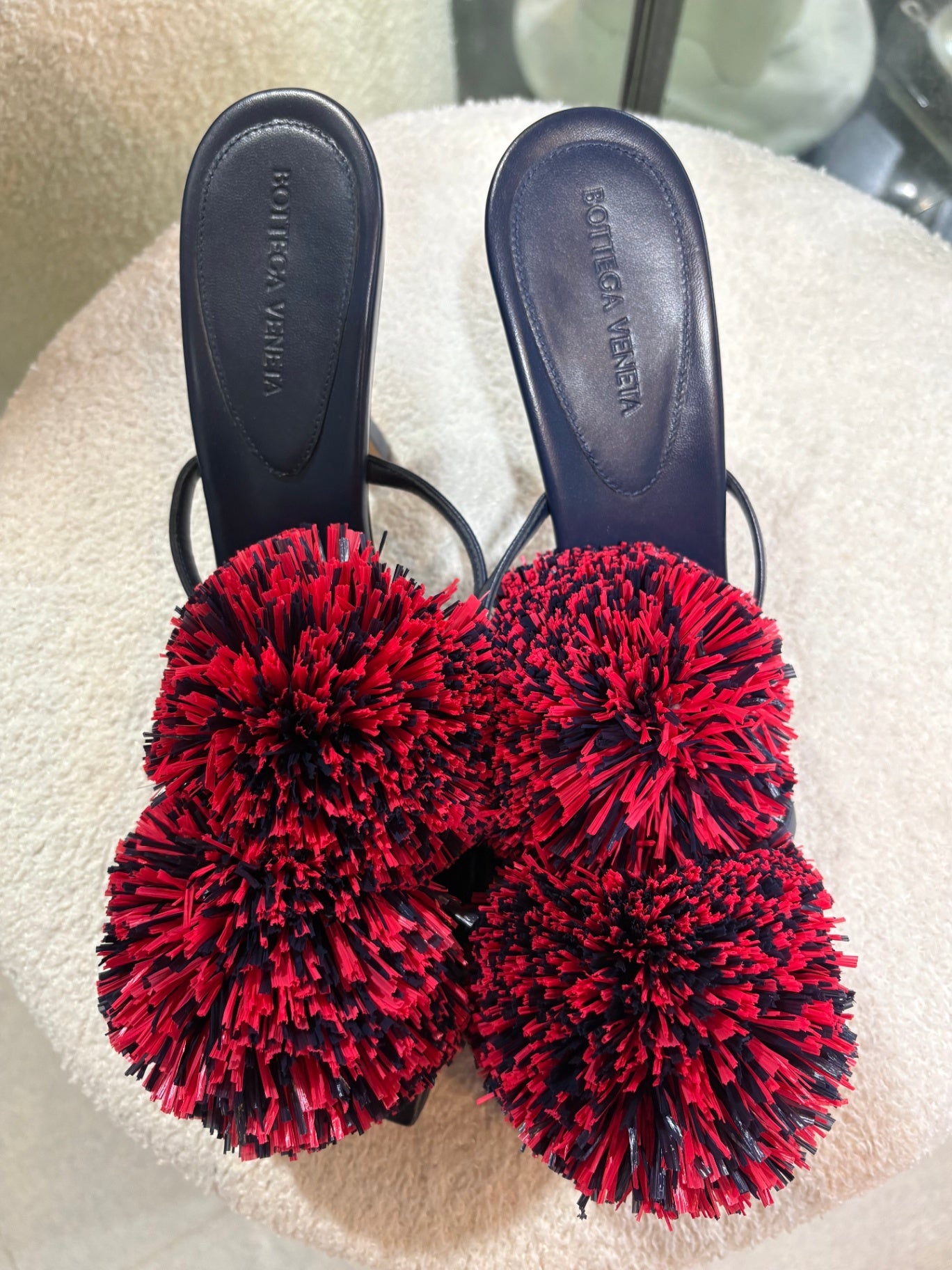 BOTTEGA VENETA Pom Pom Heels size 42
