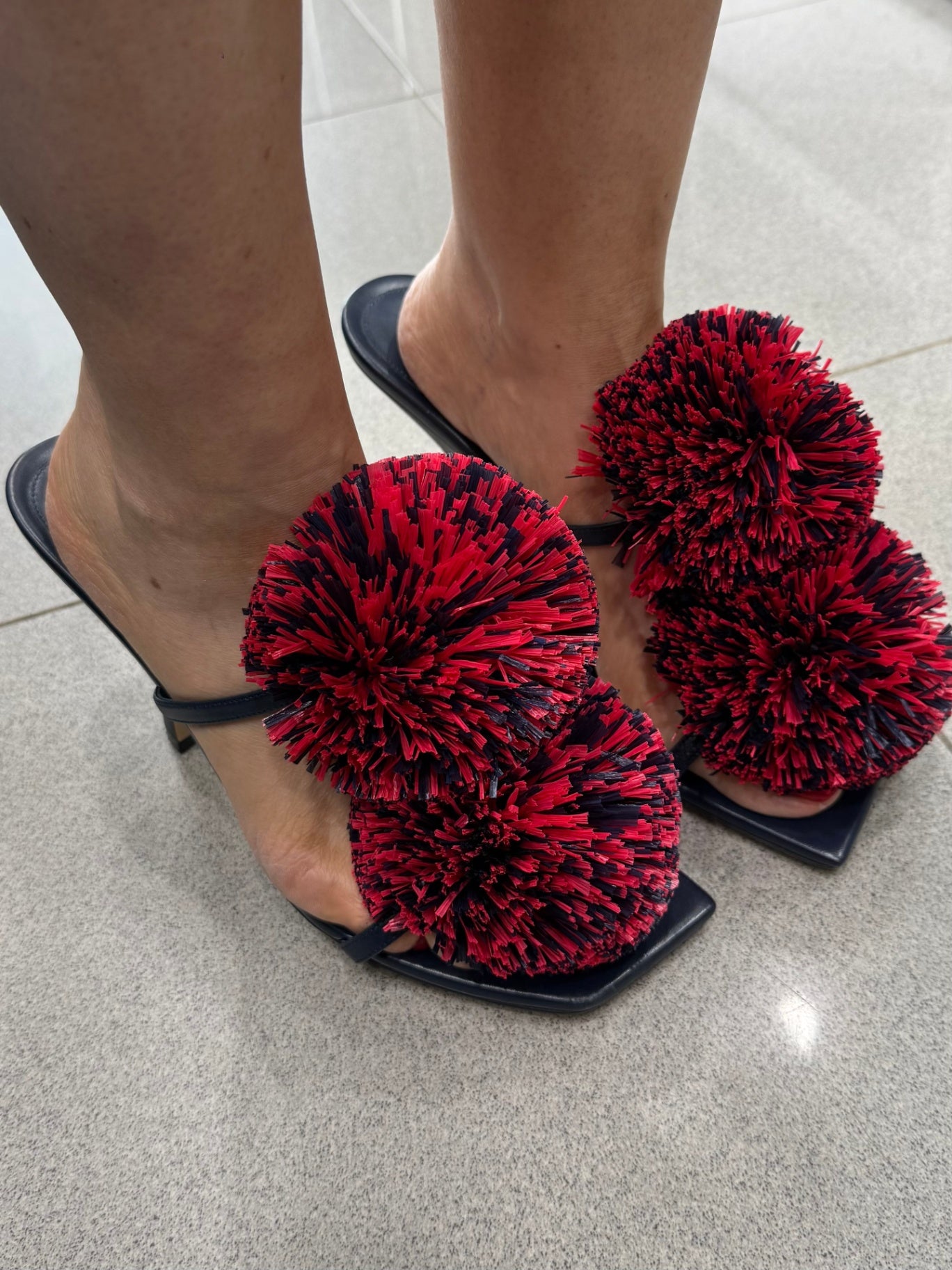 BOTTEGA VENETA Pom Pom Heels size 42
