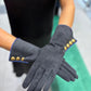 HERMES Suede Gloves