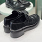 PRADA Black Logo Loafers Size 40.5