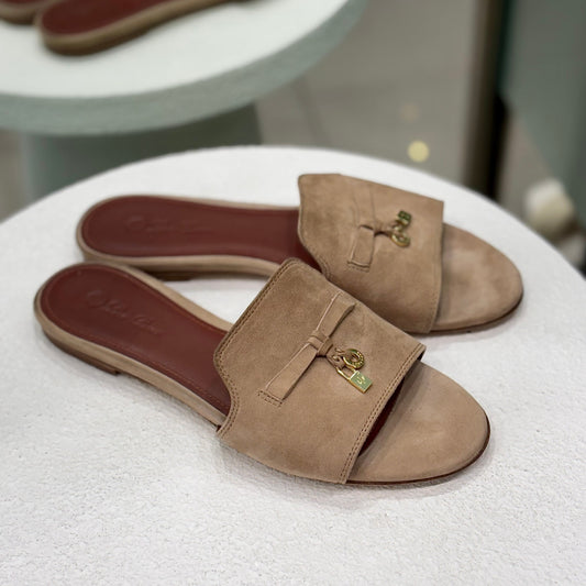 LORO PIANA Suede Flats Size 39