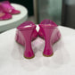 GIANVITO ROSSI Hot Pink Wedges Size 40 (Box)