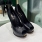 FENDI Black Peep-Toe Heels Size 38