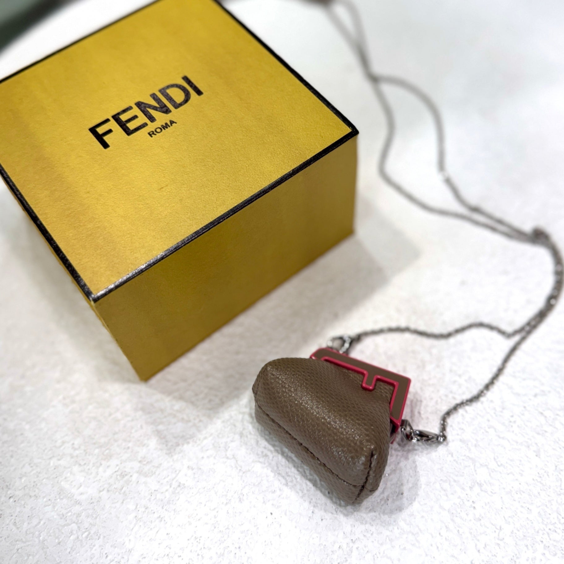 FENDI Nano Baguette Necklace/Charm