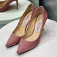 JIMMY CHOO Pink suede heels size 38