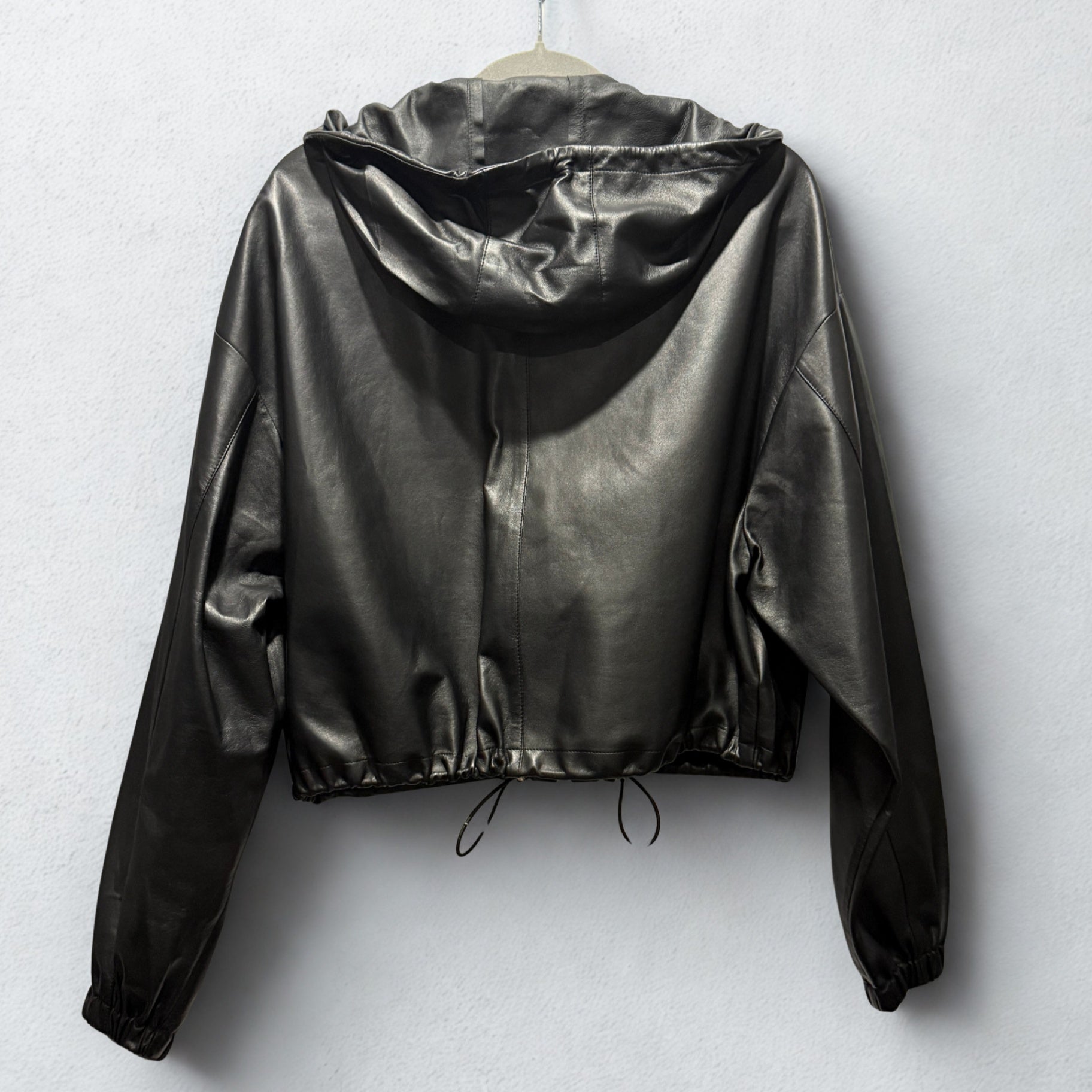 PRADA Leather Bomber Jacket Size 36