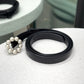 MIU MIU Black Patent Belt with Pearl Flower Buckle
