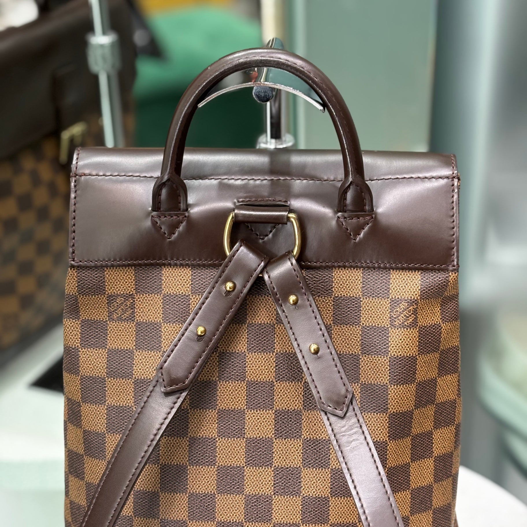 LOUIS VUITTON Damier Ebene Backpack - Brown