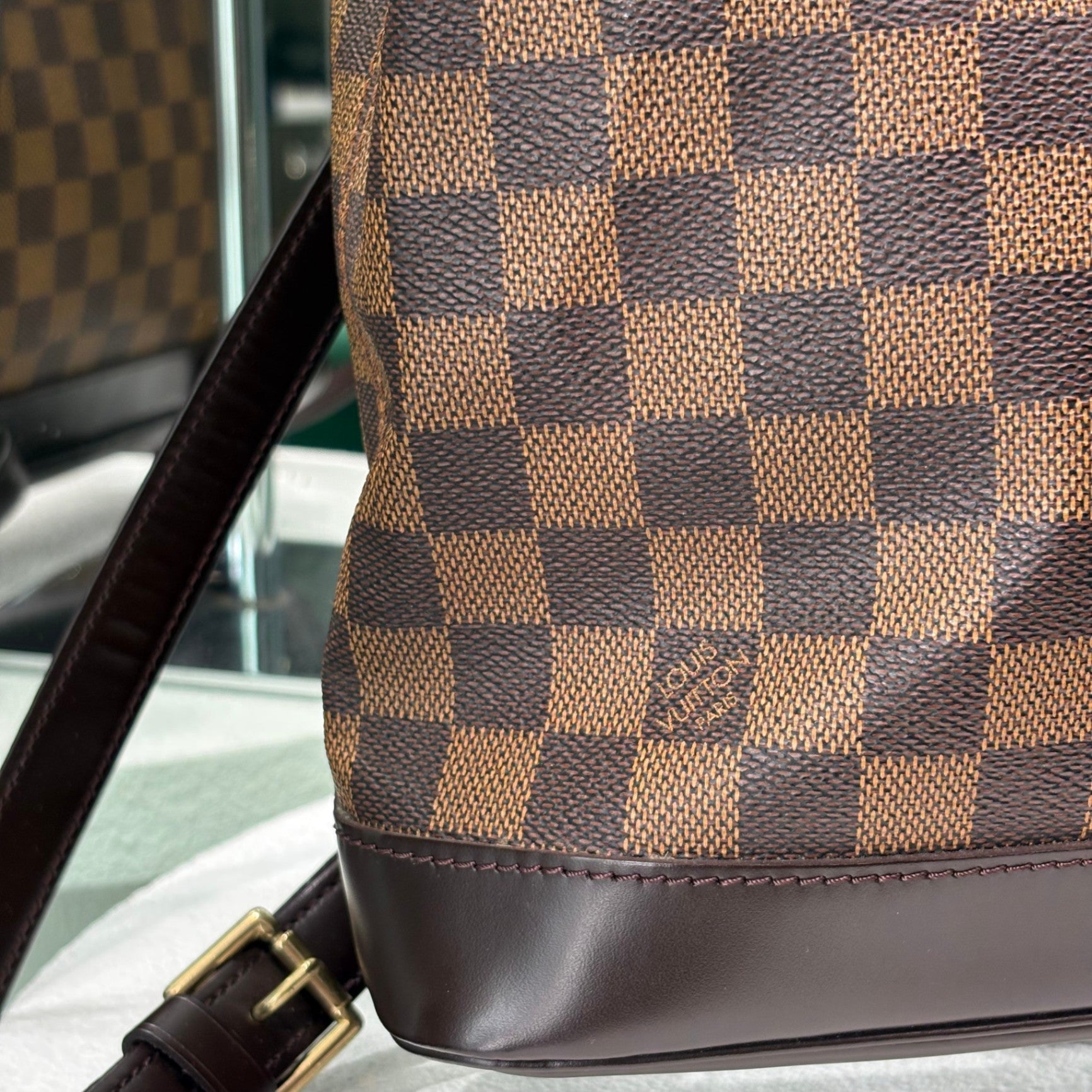 LOUIS VUITTON Damier Ebene Backpack - Brown