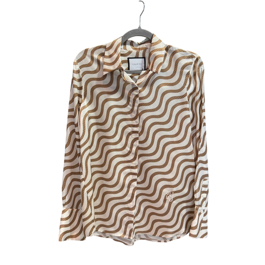 YAITTE Beige pattern shirt size XS
