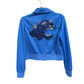 GUCCI blue embroidered bomber size 36