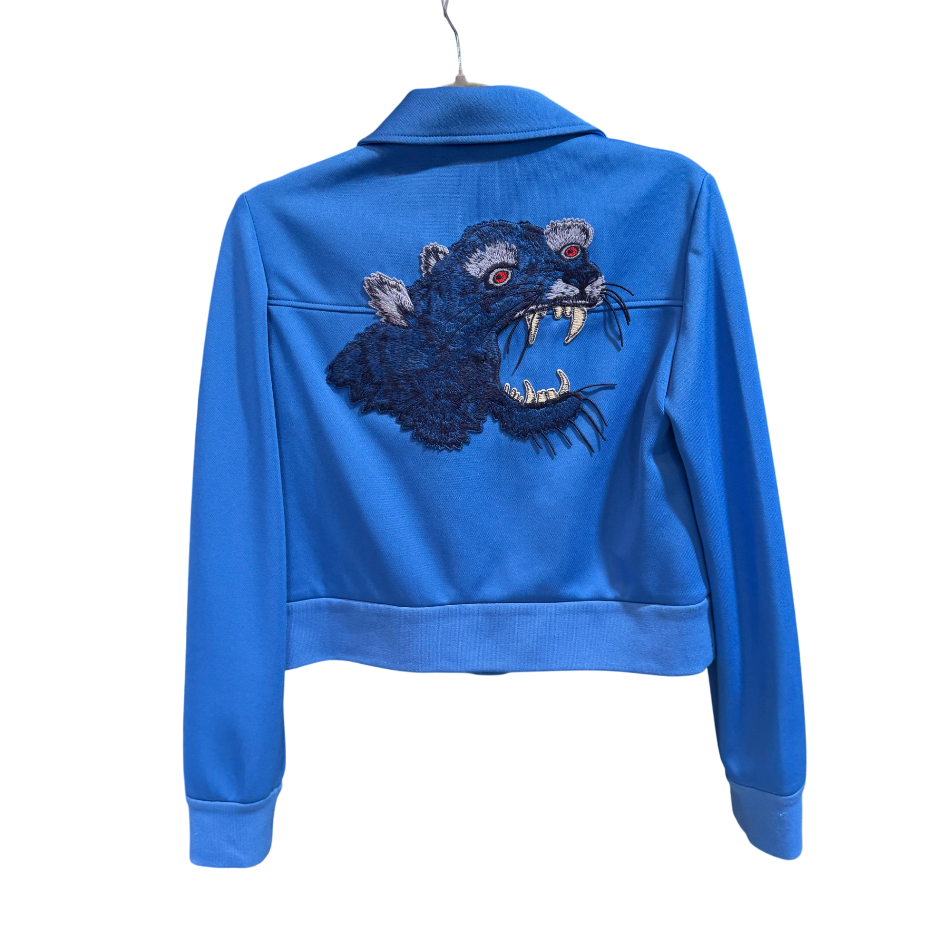 GUCCI blue embroidered bomber size 36