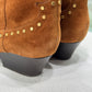 SERGIO ROSSI Tan Suede Boots Size 38