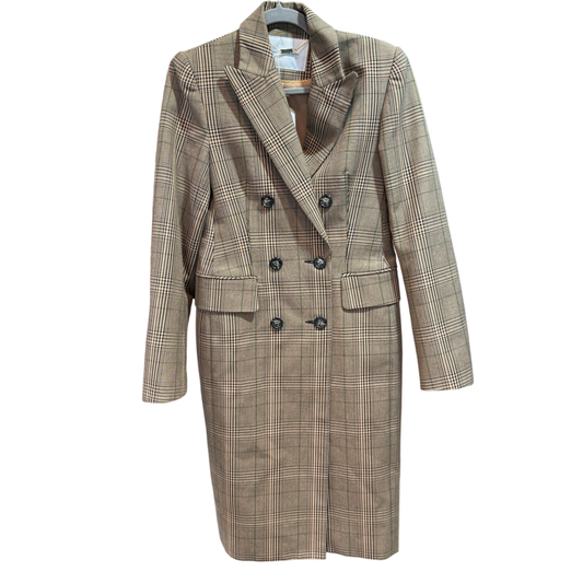 CAMILLA & MARC Harlequin Check Print Coat Size 8