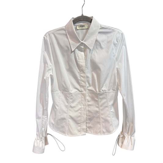 FENDI White corset shirt size 42 (new)