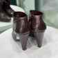 BALENCIAGA Brown Python Booties 39.5