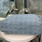 DIOR Lady Dior Denim Satchel Bag