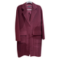 JOSEPH Burgundy Wool Coat Size 36