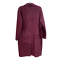 JOSEPH Burgundy Wool Coat Size 36