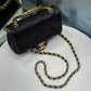 CHANEL Mini Flap with Top Handle - Black
