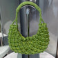 ROSANTICA NODI Beaded Mini Bag – Green Crystal Mesh