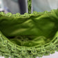 ROSANTICA NODI Beaded Mini Bag – Green Crystal Mesh