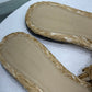 BOTTEGA VENETA Intreccio Raffia Strech Sandal - Macadamia Size 40