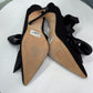 MANOLO BLAHNIK Suede Bow Heels Size 39