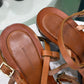 SCANLAN THEODORE Brown Heel Sandals Sz 39