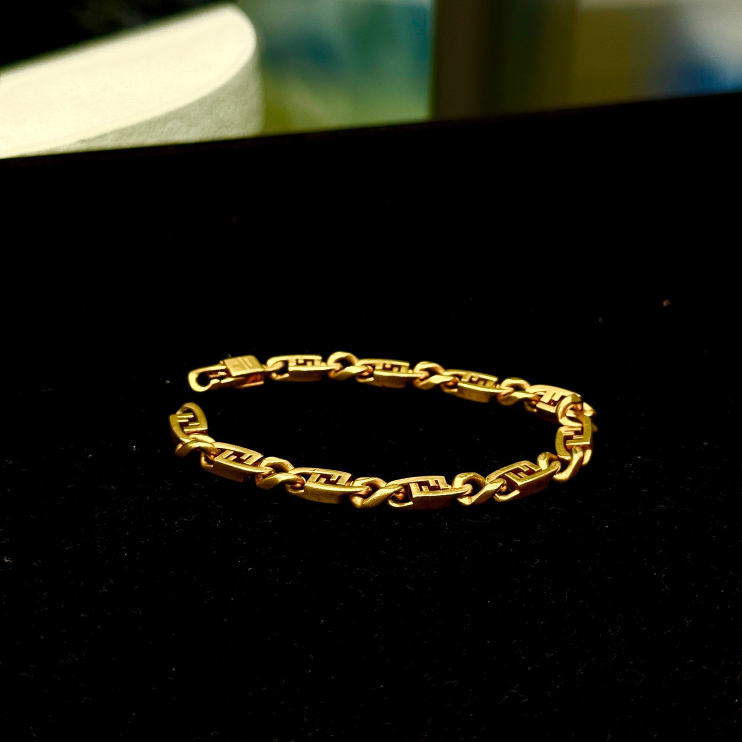 FENDI Gold-Tone FF Link Bracelet
