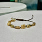 FENDI Gold-Tone Nugget Bead Bracelet FF Detail