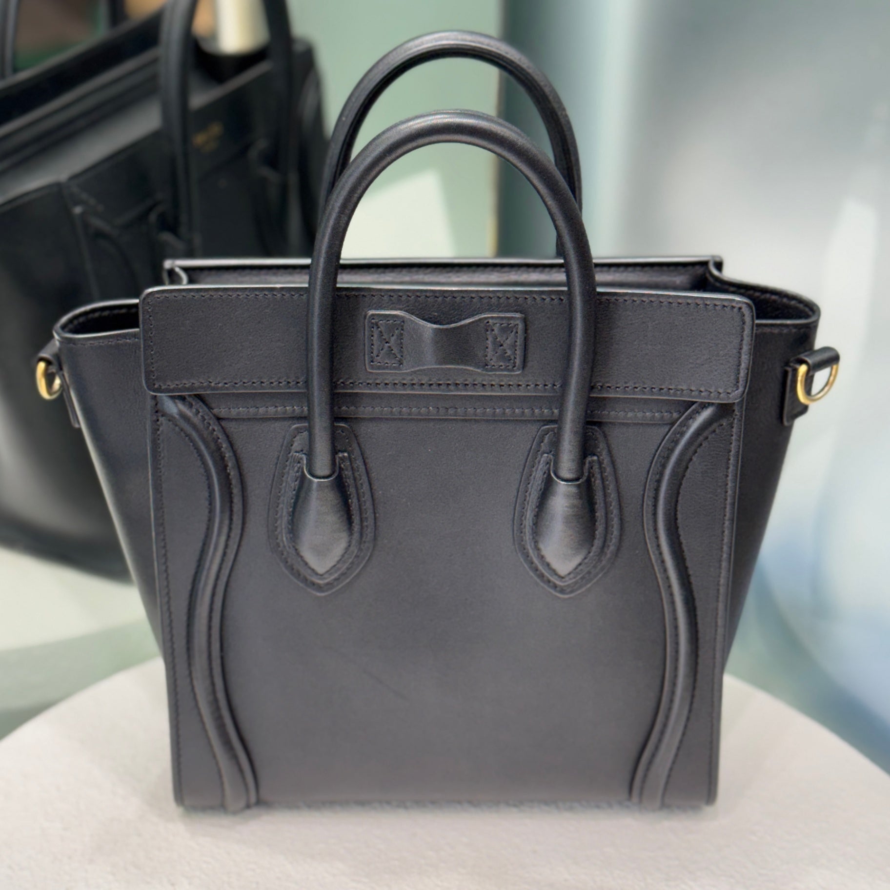 CÉLINE Black Nano Luggage Tote