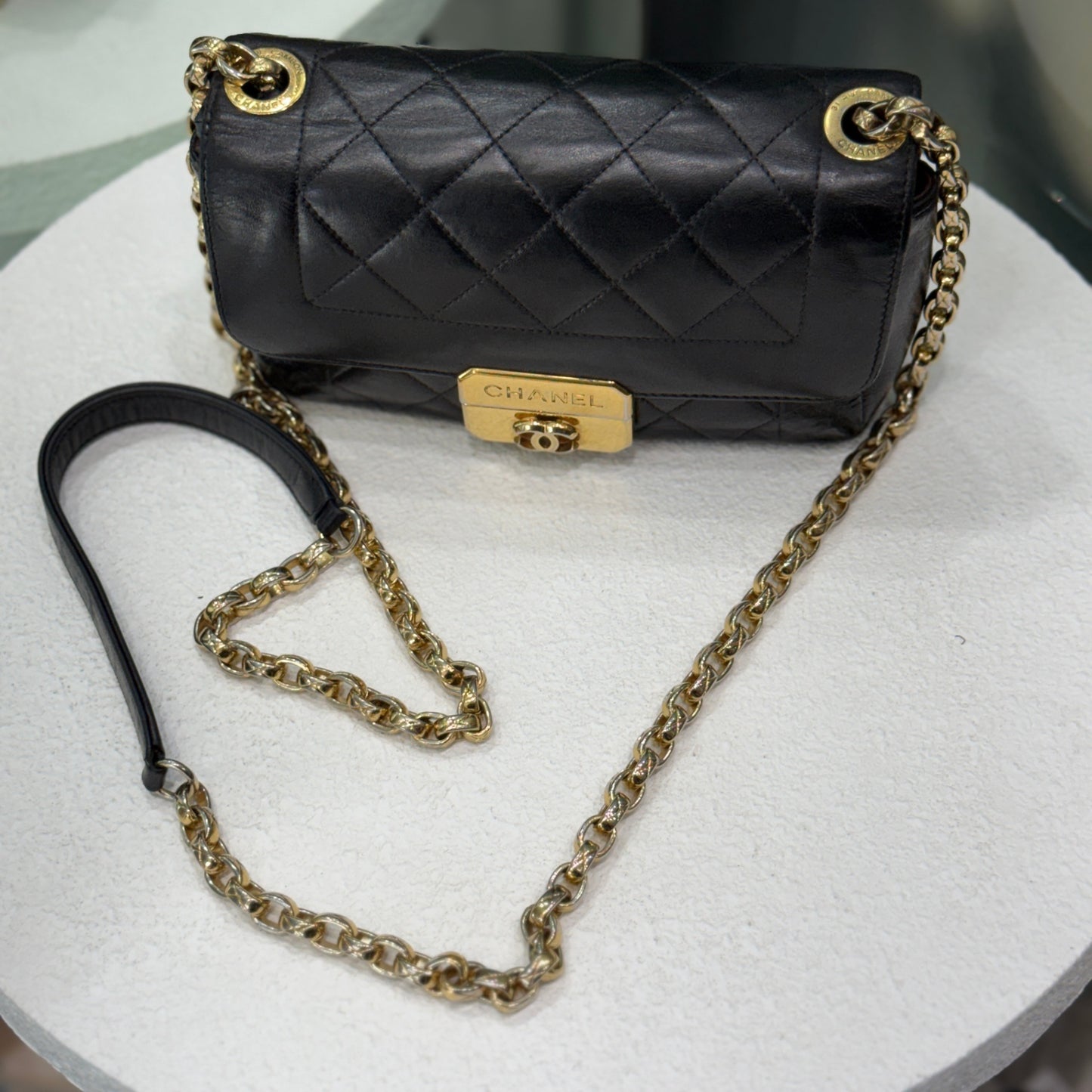 CHANEL Vintage Mini Flap Black