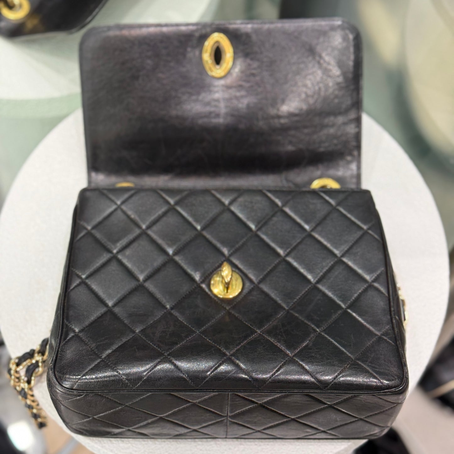 CHANEL Square Flap 24K Gold Hardware