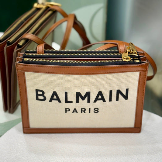 BALMAIN Paris B-Army Canvas Crossbody Bag
