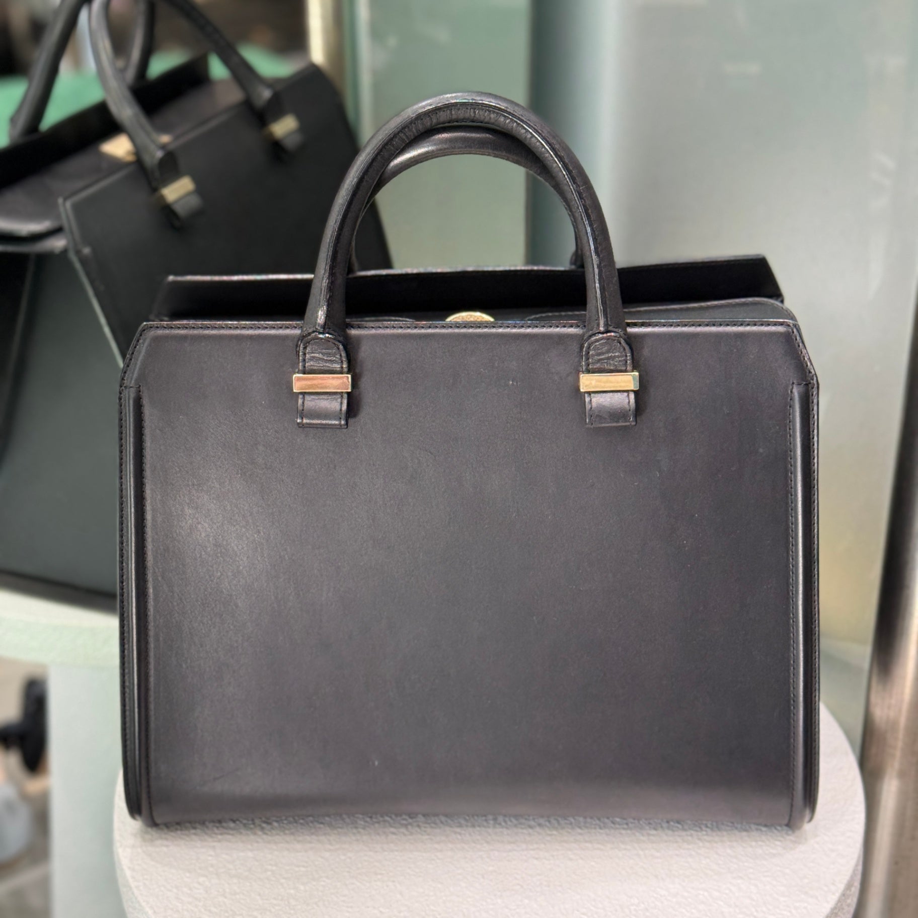 VICTORIA BECKHAM Leather Handle Box Bag