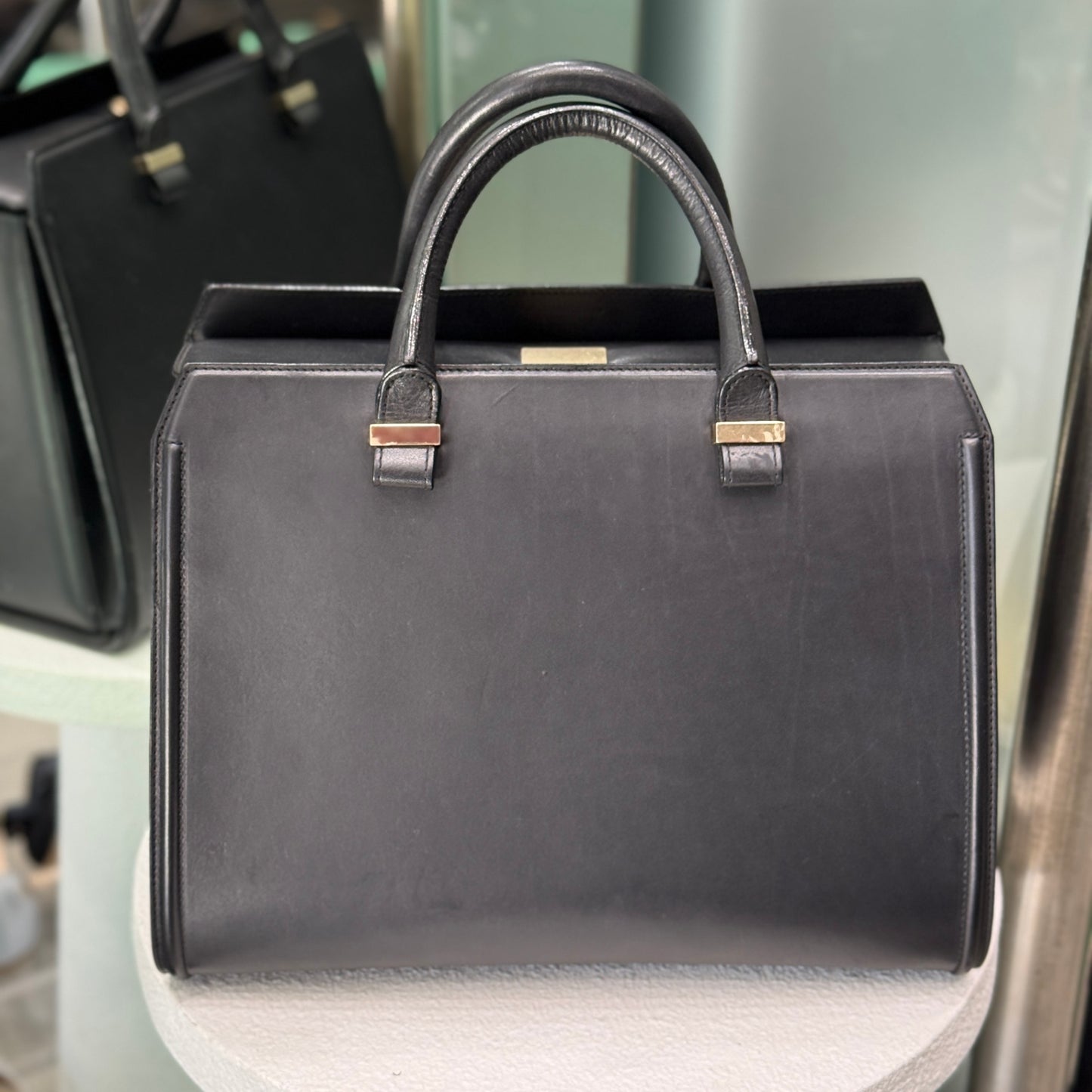 VICTORIA BECKHAM Leather Handle Box Bag