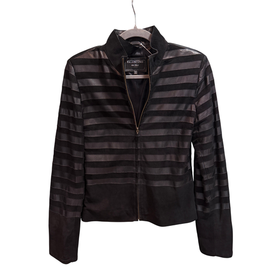 VALENTINO Vintage Black Stripe Jacket Size S