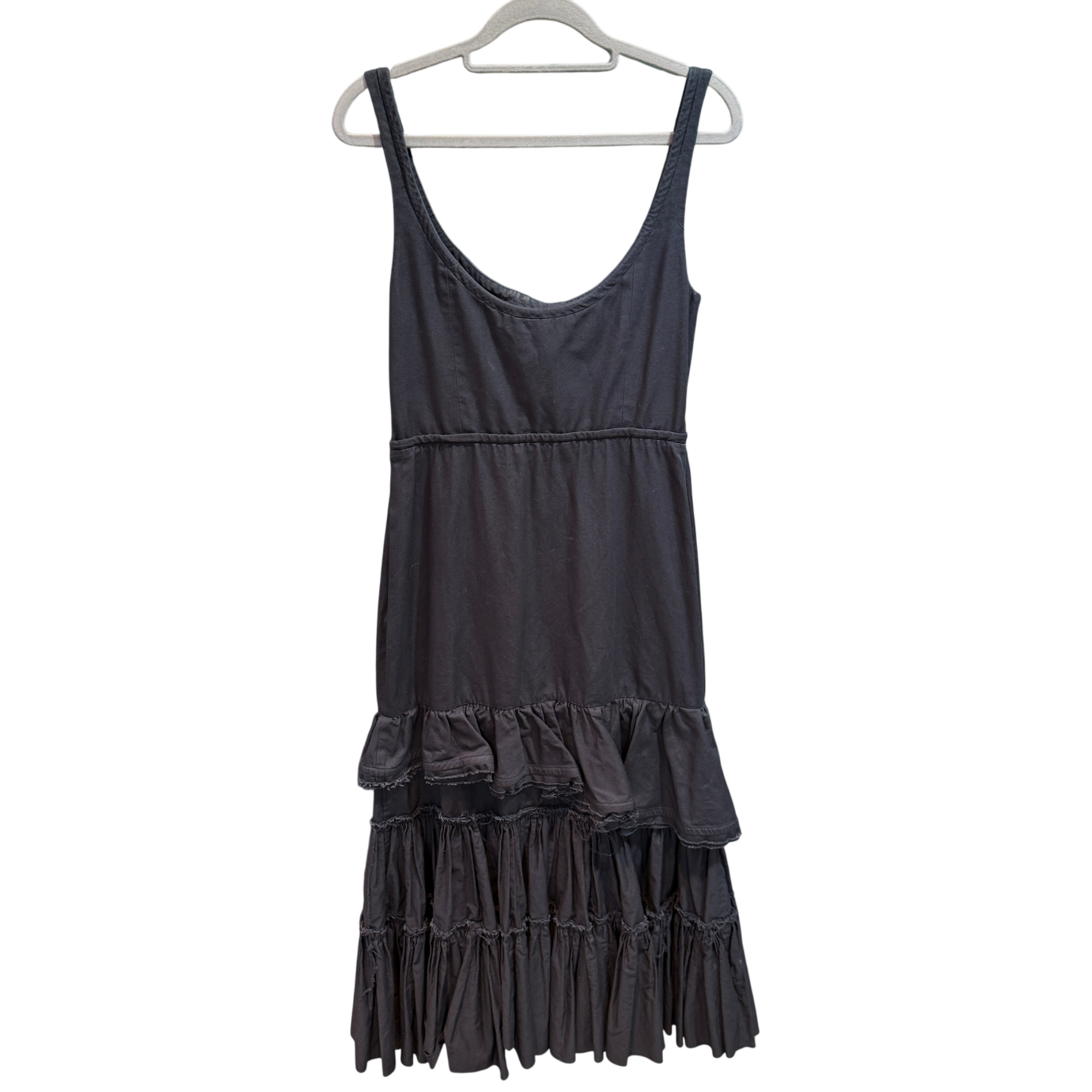 BROCK COLLECTION Black Ruffle Maxi Dress Size 10