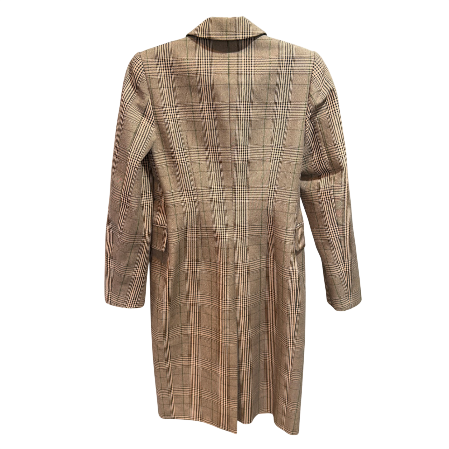 CAMILLA & MARC Harlequin Check Print Coat Size 8